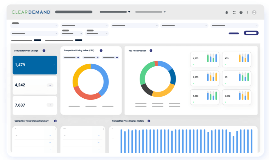 clear demand pricing dashboard